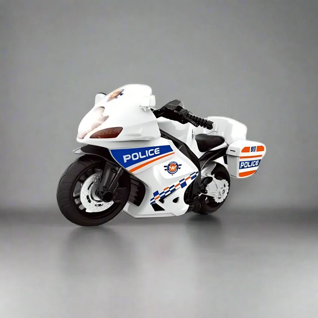 1:14 POLICE MOTO FUN ALLOY DIECAST MODEL BIKE