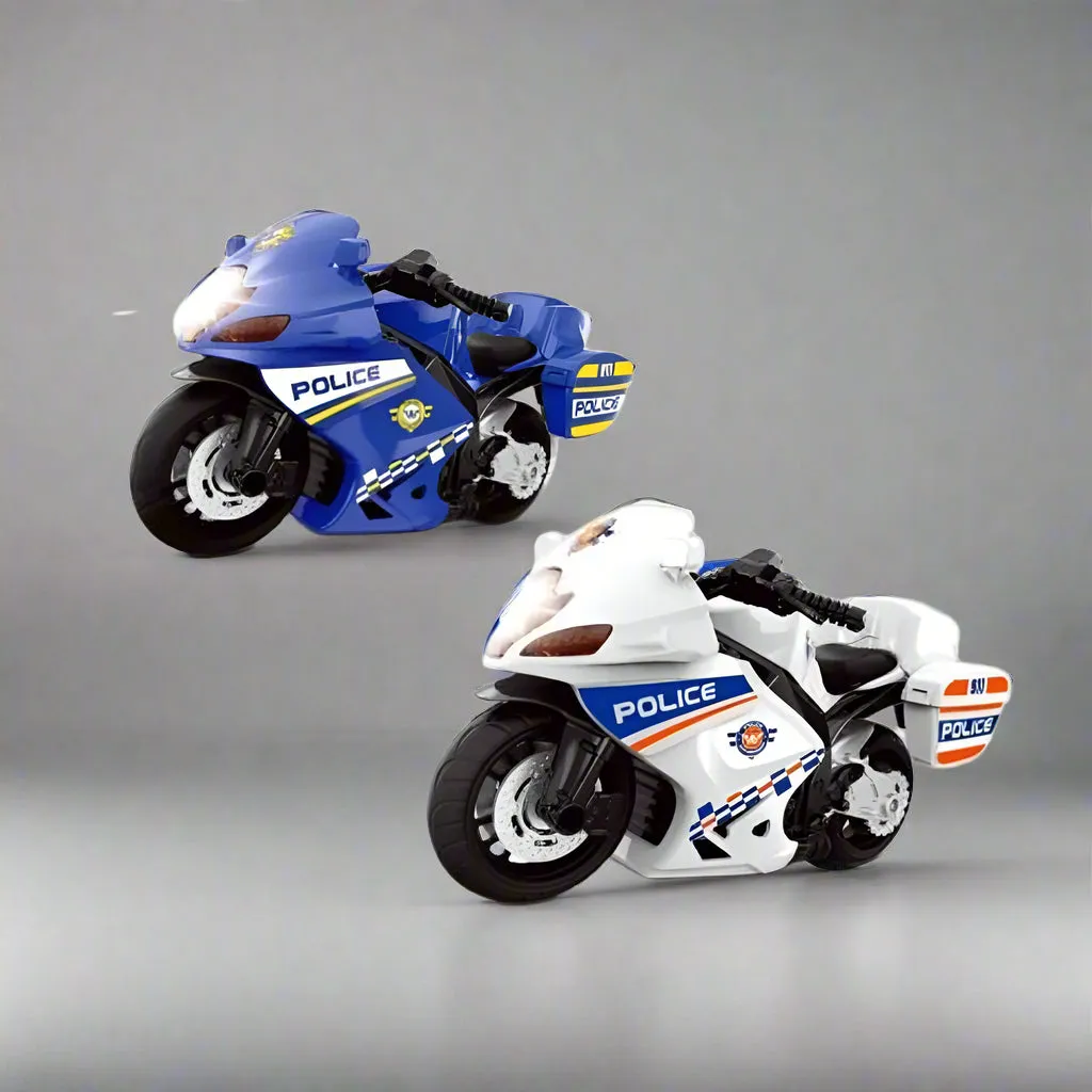 1:14 POLICE MOTO FUN ALLOY DIECAST MODEL BIKE