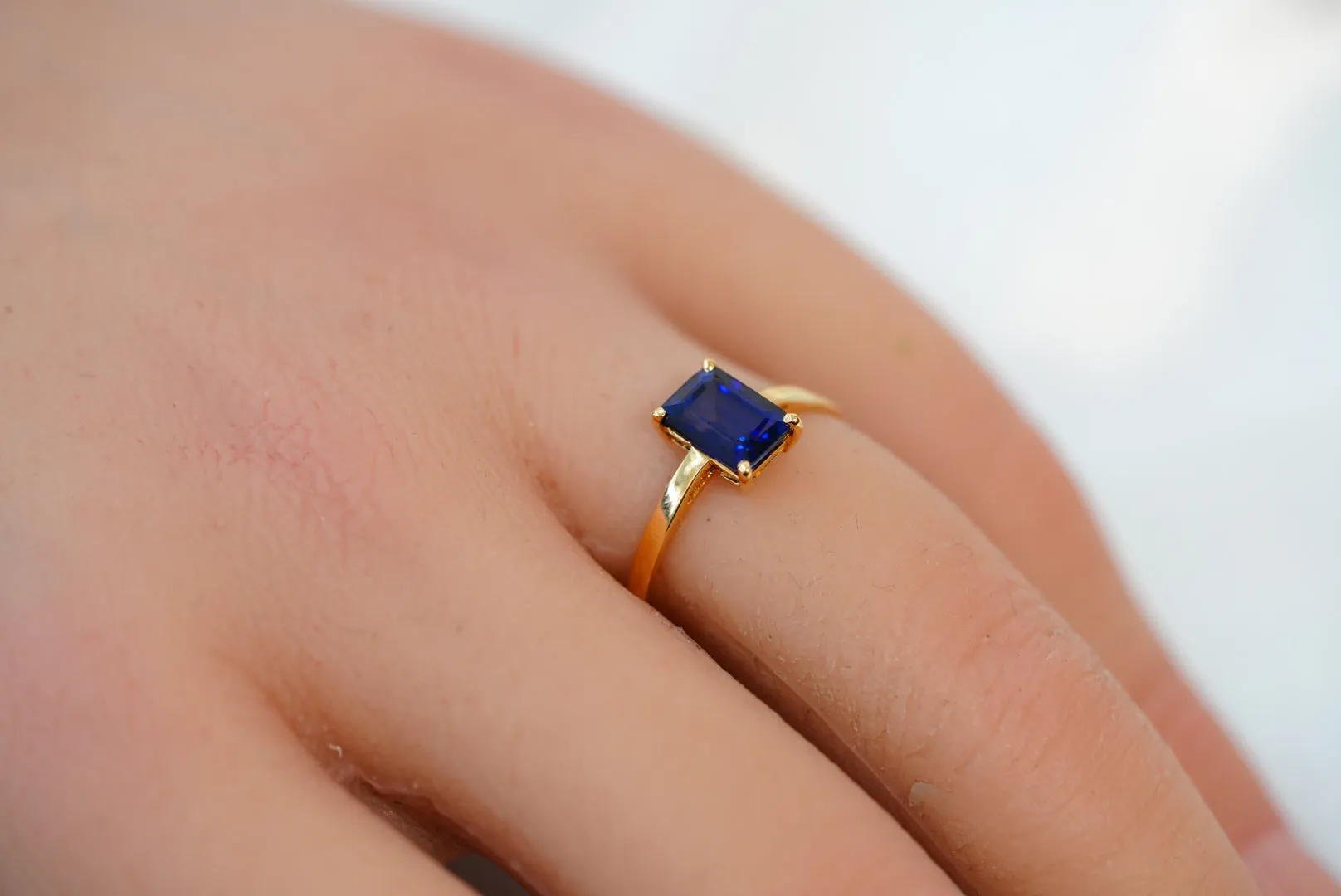 18k Gold Ring with Ruby & Sapphire Stones-Where Color Meets Power