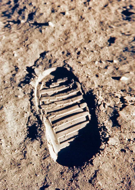 Authentic Cards Apollo 11 Footprint Postcard