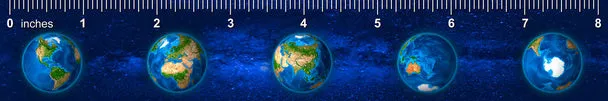 Authentic Cards Continents Ruler