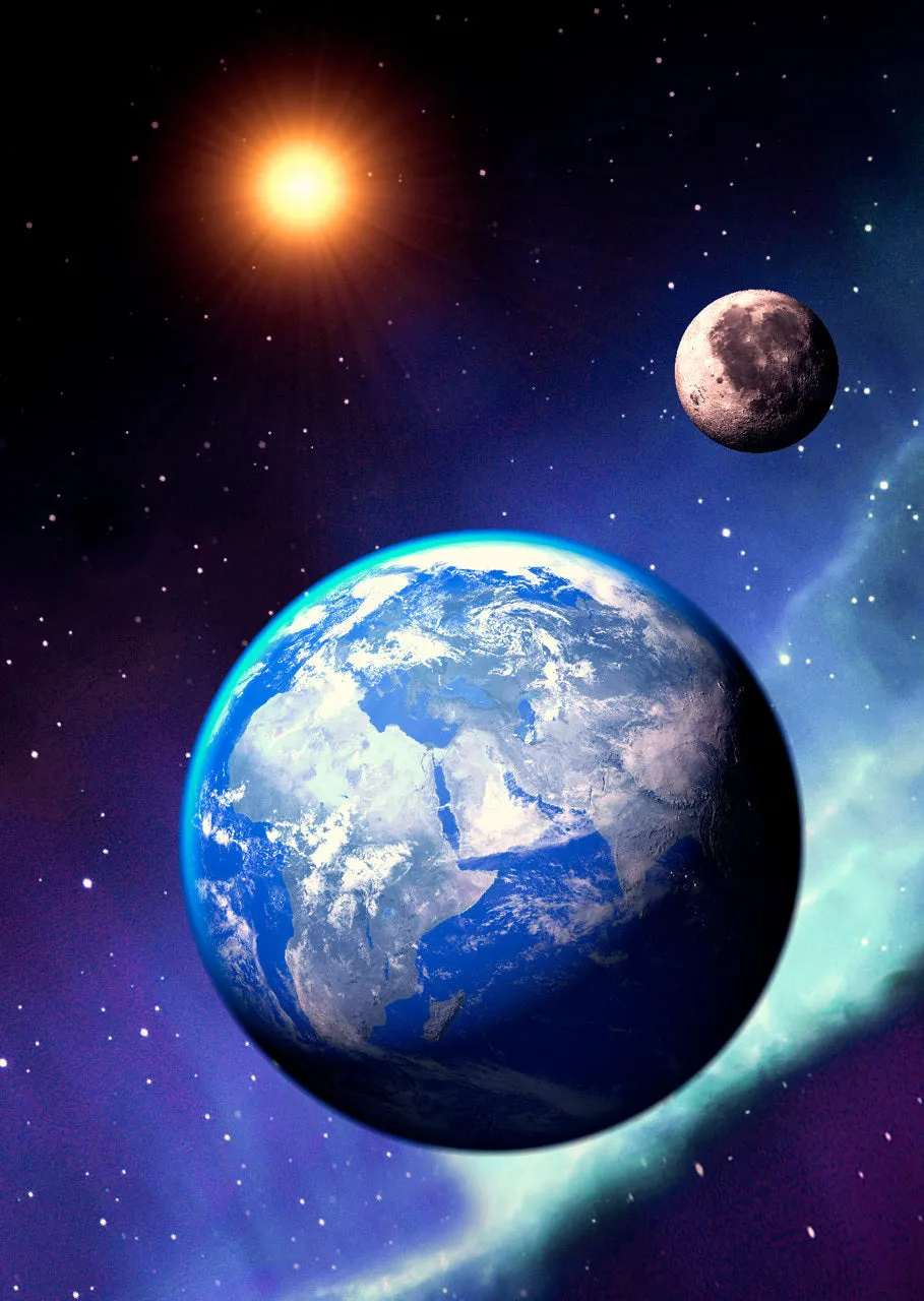 Authentic Cards Earth From Space Postcard