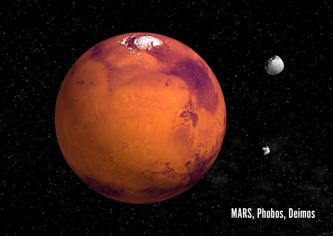 Authentic Cards Mars Postcard