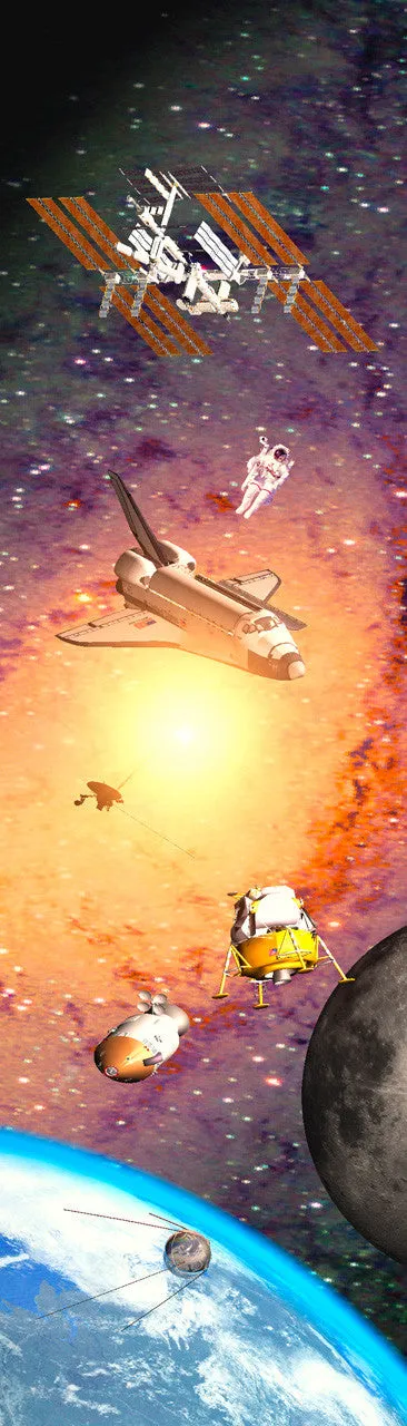 Authentic Cards Milestone in Space Bookmark