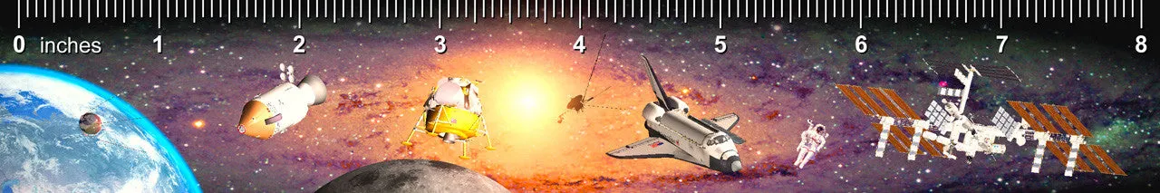 Authentic Cards Milestones in Space Ruler