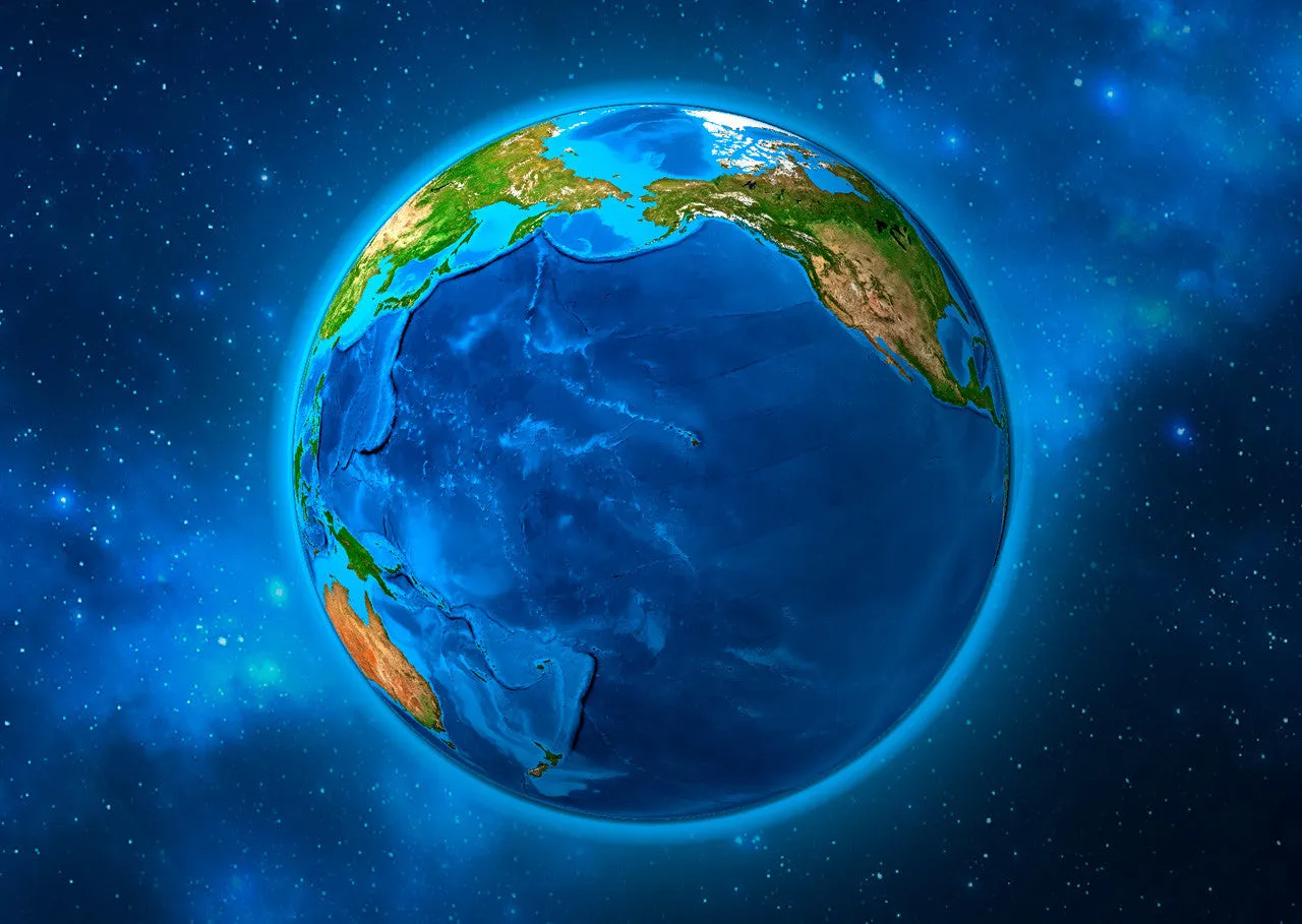 Authentic Cards Rotating Earth Postcard