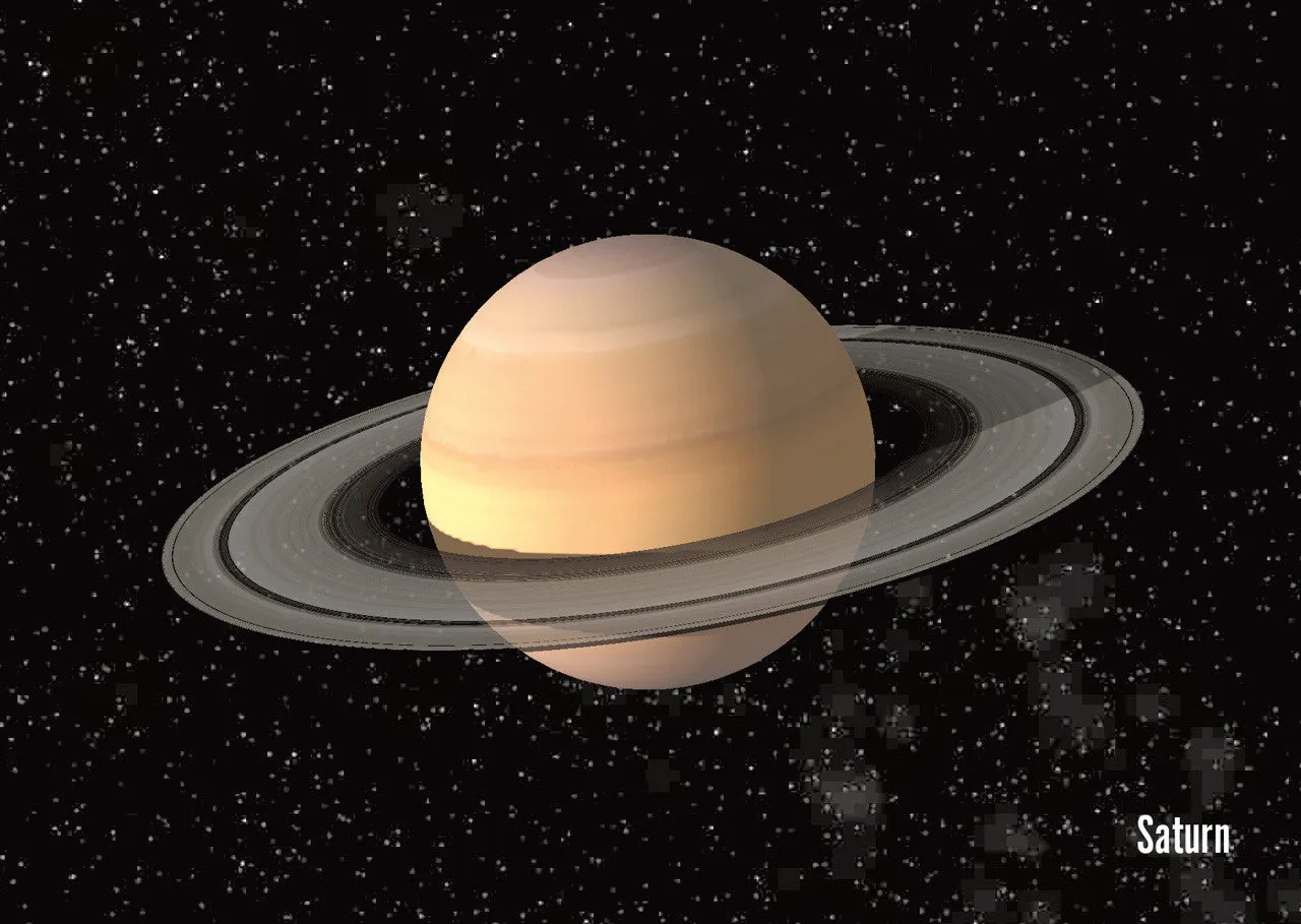 Authentic Cards Saturn Postcard