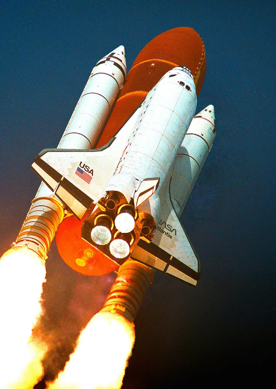 Authentic Cards Shuttle Atlantis Postcard