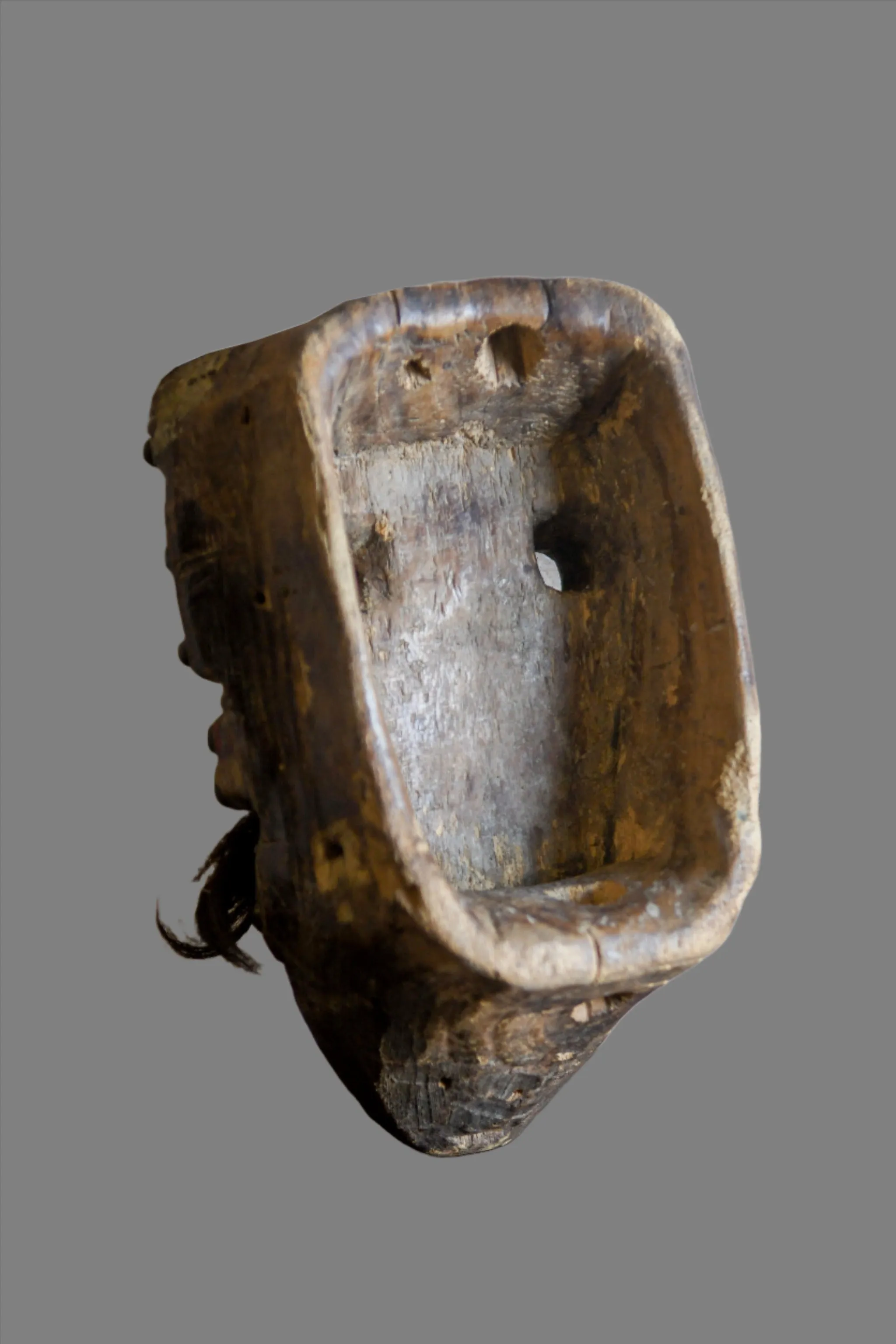 Authentic, Old, Bete African Mask, Carved Wood
