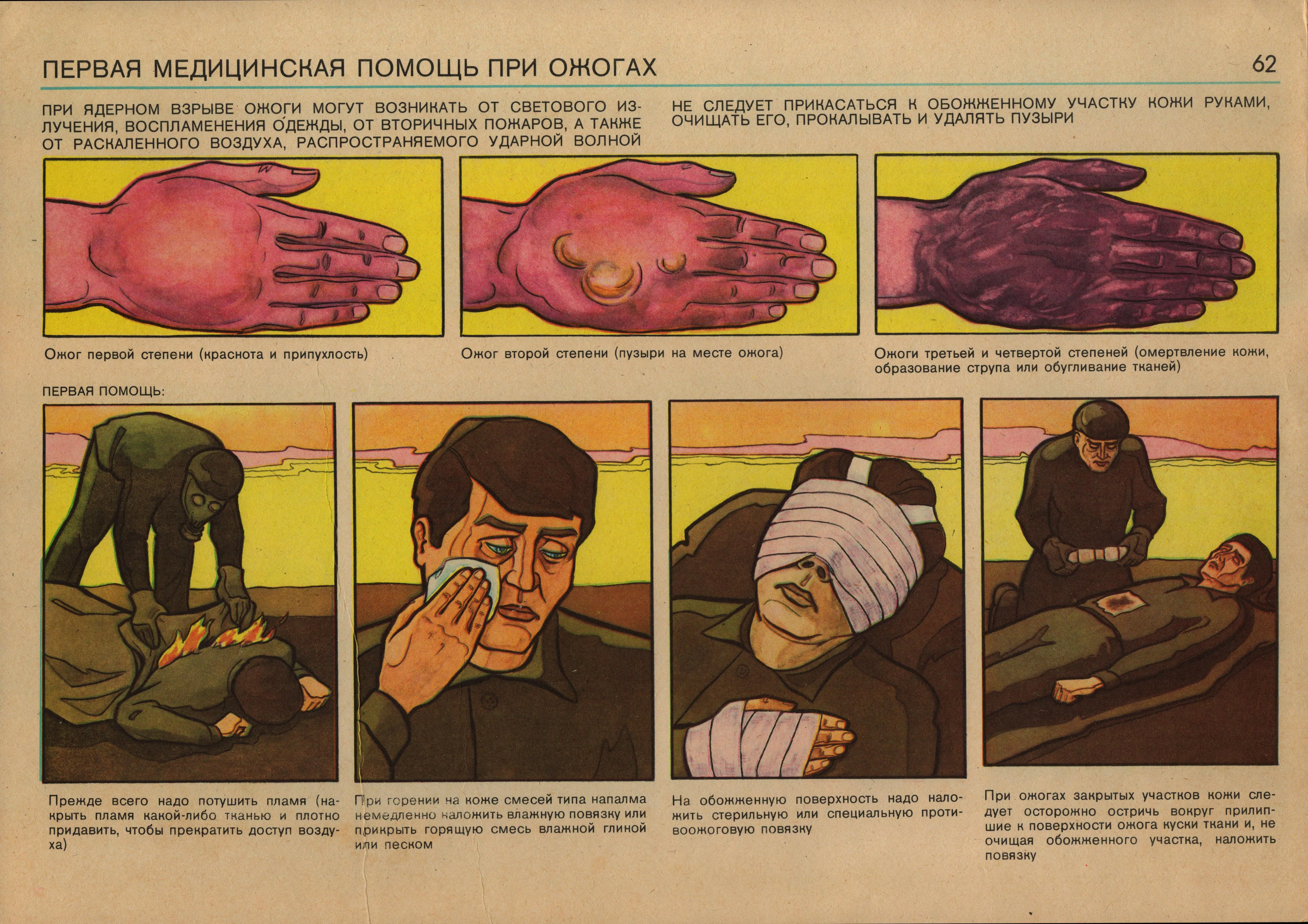 AUTHENTIC SOVIET CIVIL DEFENSE POSTER  (1986)