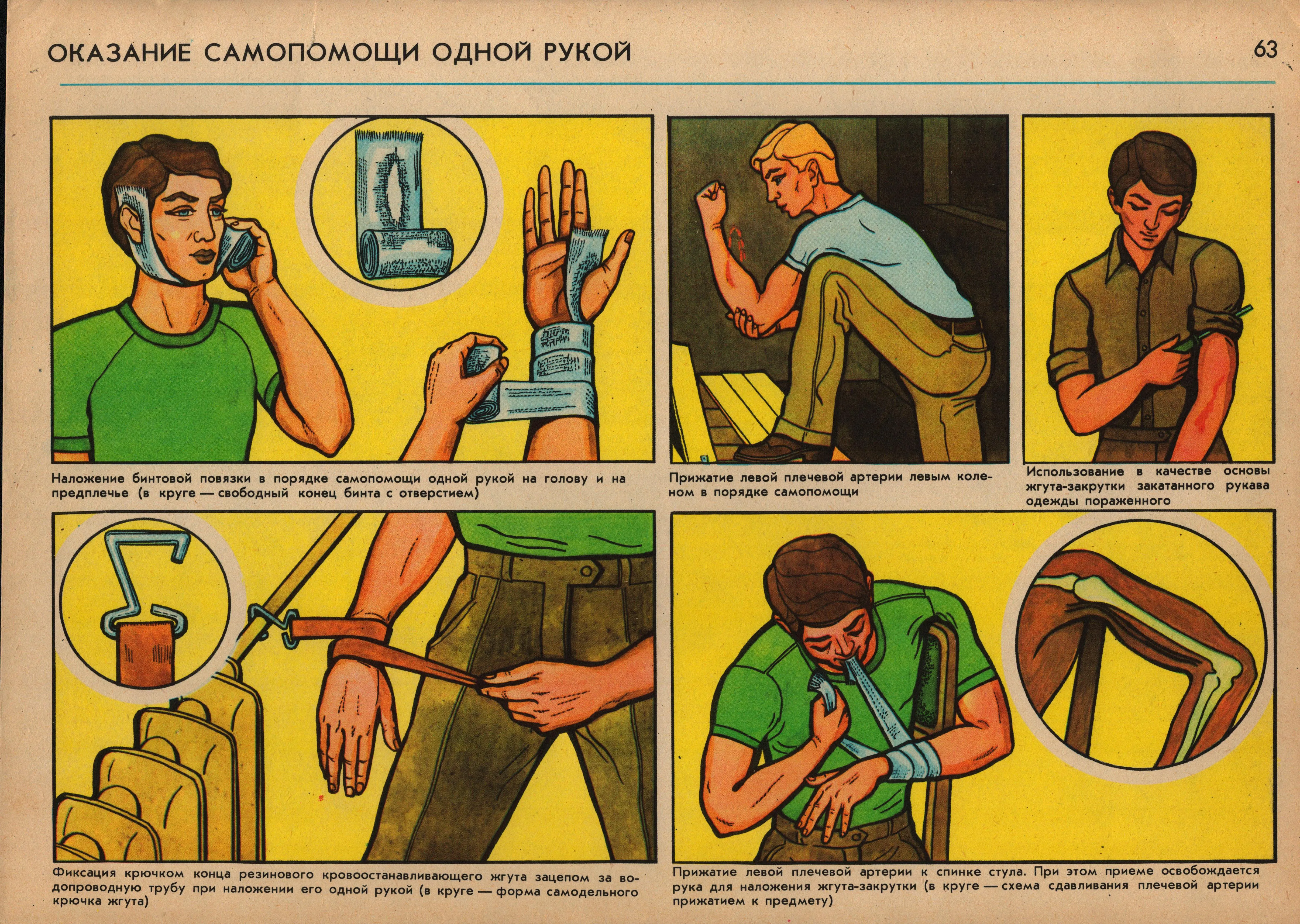AUTHENTIC SOVIET CIVIL DEFENSE POSTER  (1986)