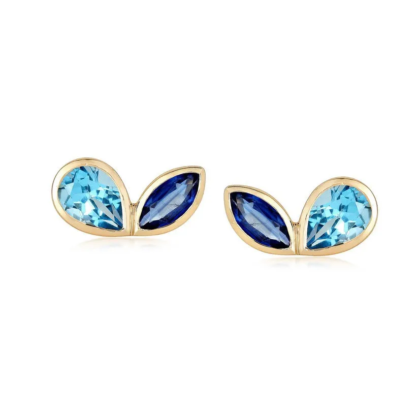 Authentic Topaz Diamond Stud Earrings