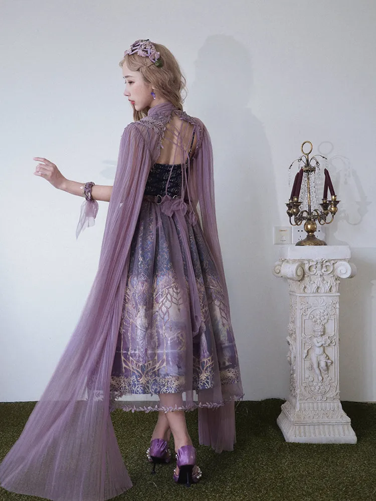 (Buy for me) FunCcino~Dense Forest Corridor~Elegant Lolita Blouse and Cape
