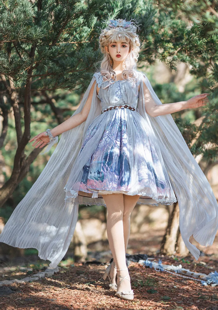 (Buy for me) FunCcino~Dense Forest Corridor~Elegant Lolita Blouse and Cape