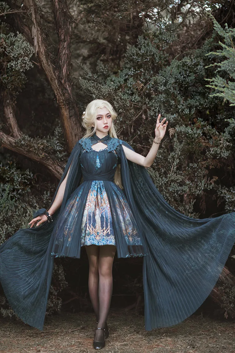 (Buy for me) FunCcino~Dense Forest Corridor~Elegant Lolita Blouse and Cape