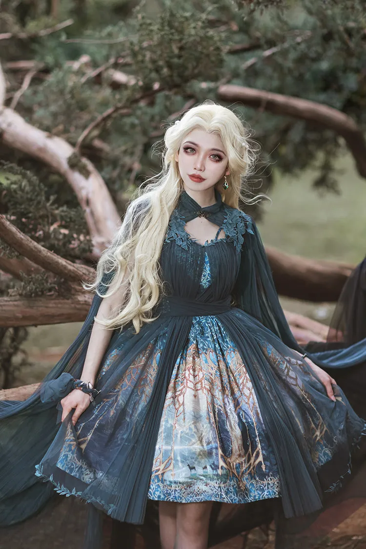 (Buy for me) FunCcino~Dense Forest Corridor~Elegant Lolita Blouse and Cape