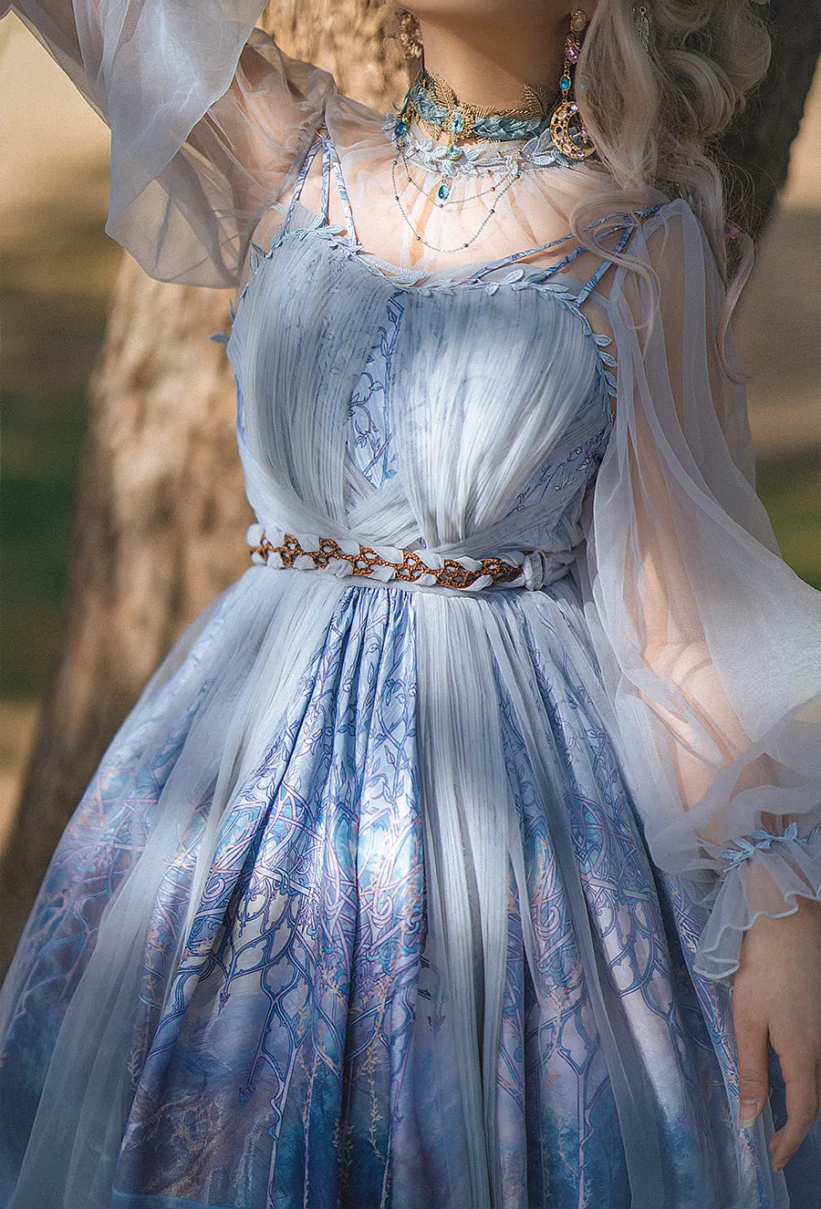 (Buy for me) FunCcino~Dense Forest Corridor~Elegant Lolita Blouse and Cape