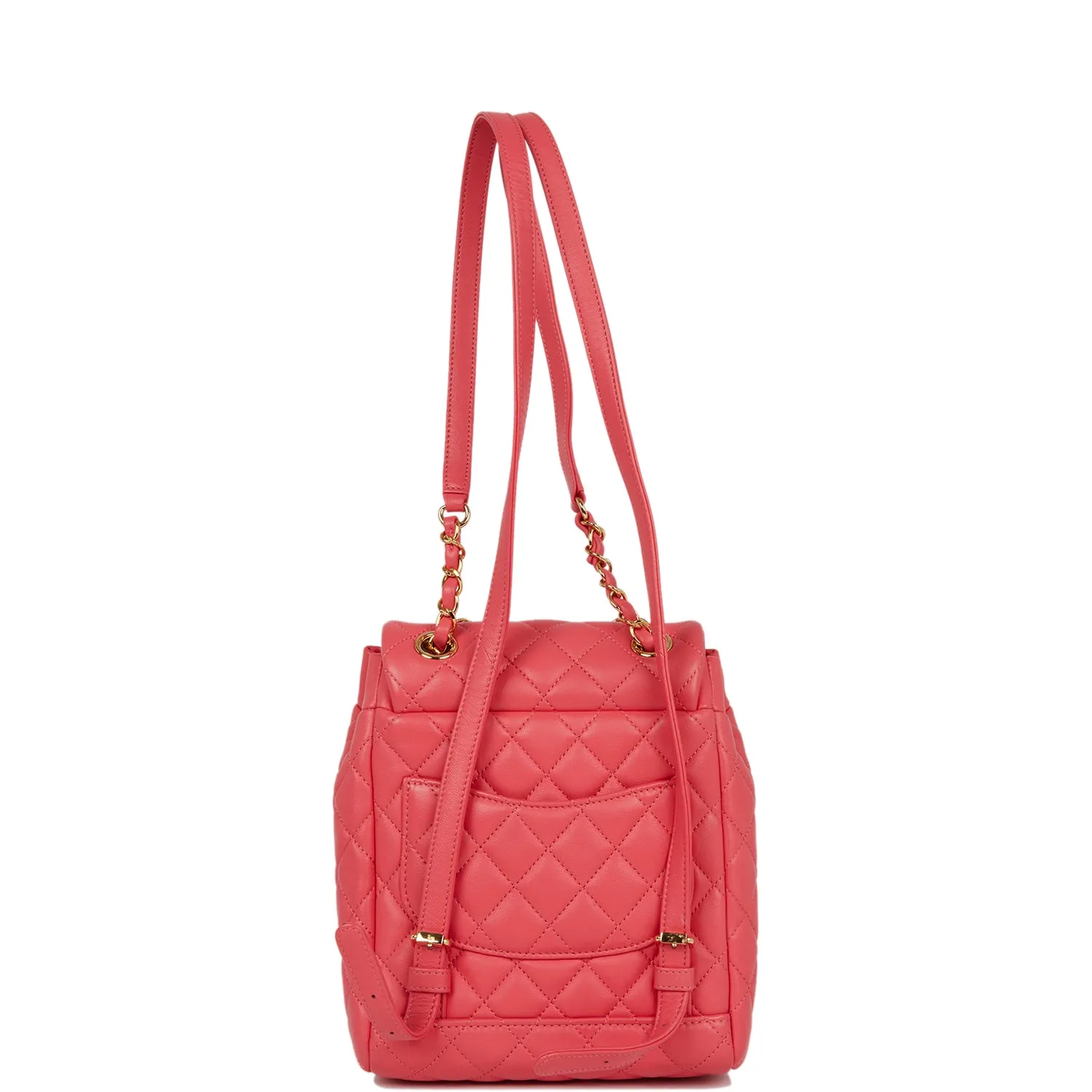 Chanel Mini Urban Spirit Backpack Rose Lambskin Gold Hardware