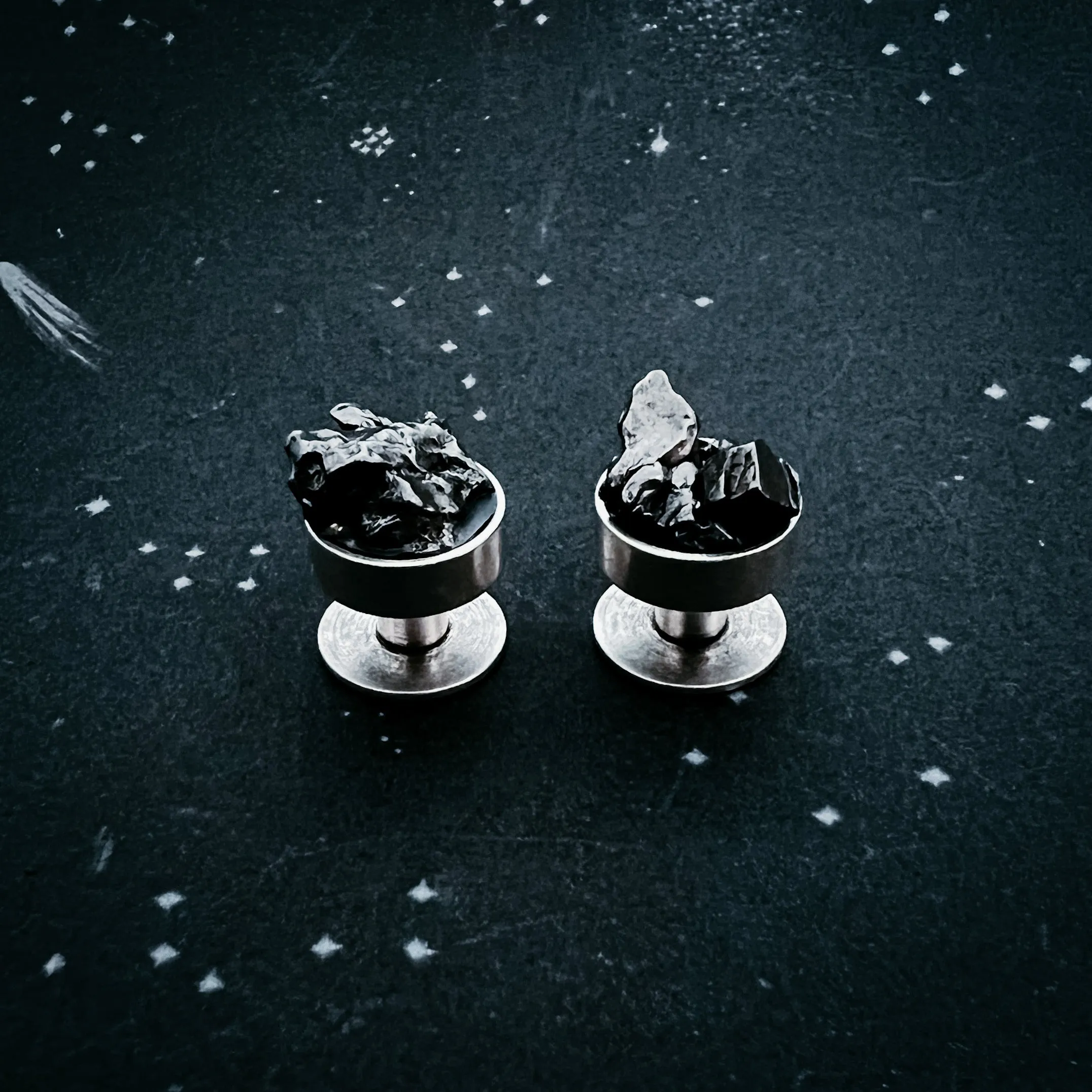 Cufflinks with Authentic Meteorite