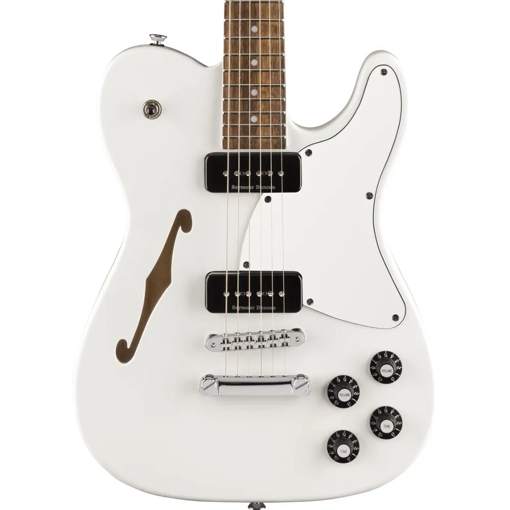 Fender Jim Adkins JA-90 Telecaster Thinline Laurel Fingerboard White