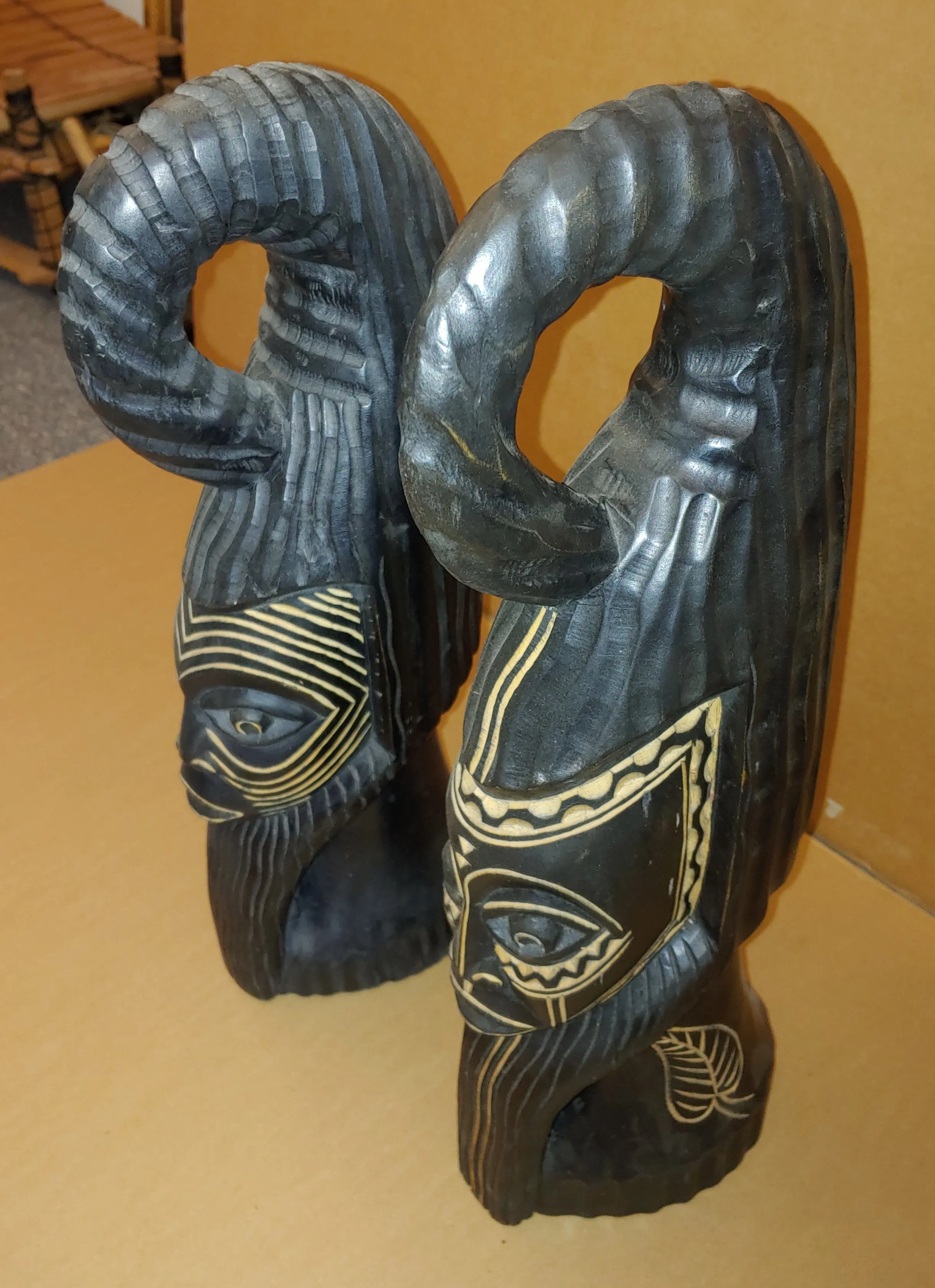 Hand Carved Ghanaian Fulani Statue