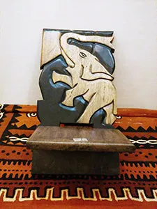 Hand Carved Lazy Chair - Small