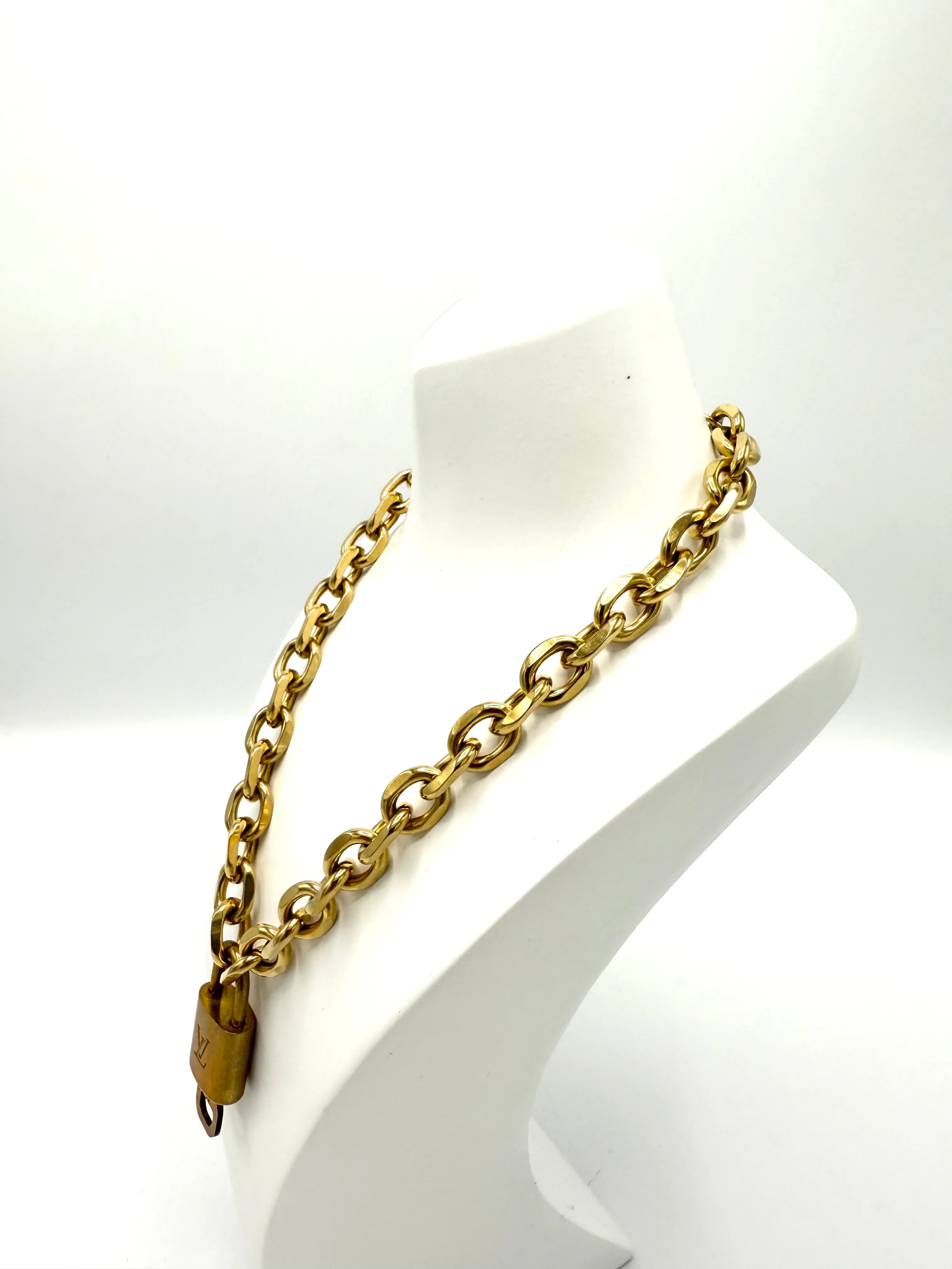 Key and Lock Repurposed Necklace
