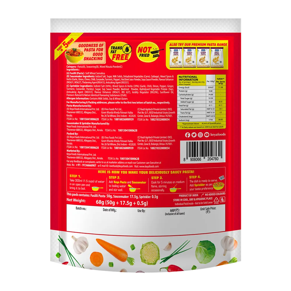 Keya Schezwan Pasta Chinese Style 68g
